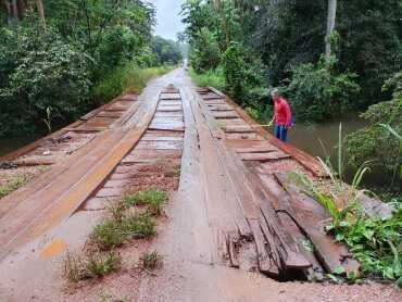 Estrada da Santa Elina ficará fechada para manutenção da ponte sobre o Rio Galera em Nova Lacerda