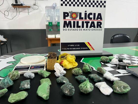 Polícia Militar apreende drogas e conduz suspeitos durante operação em Mirassol