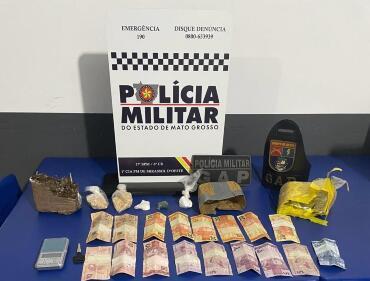 Polícia Militar prende mulher por tráfico de drogas em Mirassol D’Oeste